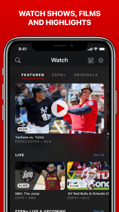 ESPN App Updated With New ESPN+ Streaming Service