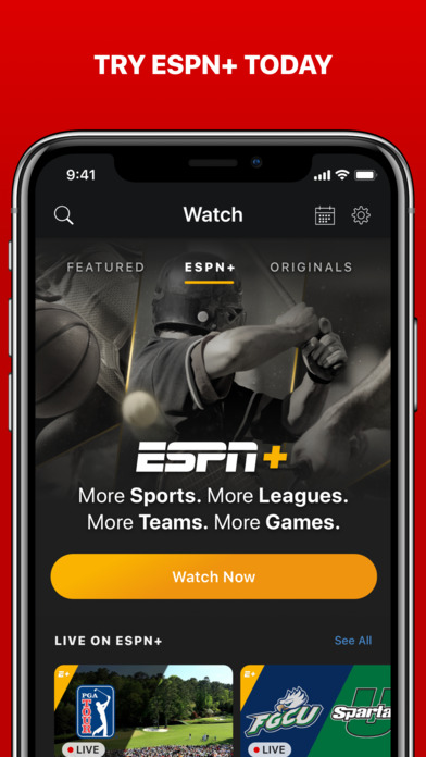 ESPN App Updated With New ESPN+ Streaming Service