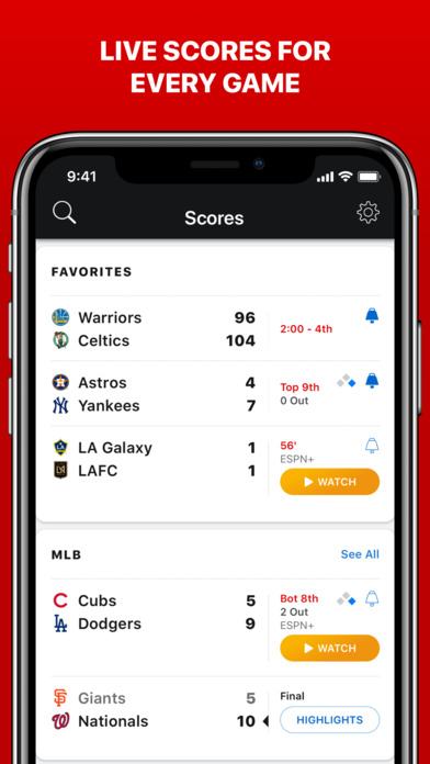 ESPN App Updated With New ESPN+ Streaming Service