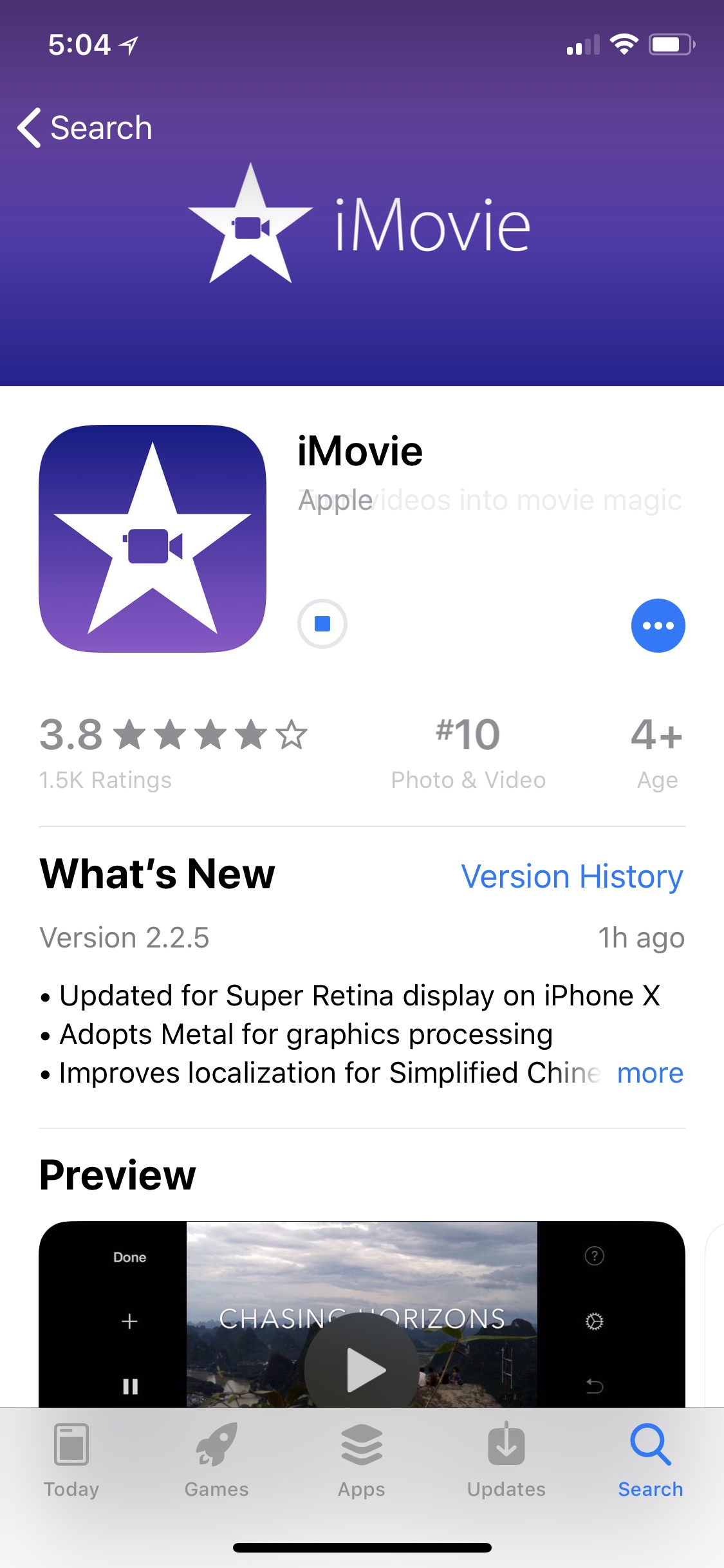 iMovie Update Brings Support for iPhone X, Adopts Metal for Graphics Processing