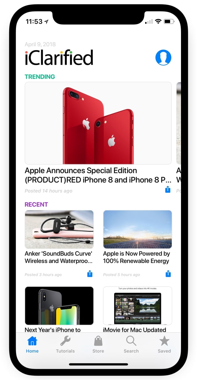 iClarified App Updated With New Design, Support for iOS 11 and iPhone X [Download]