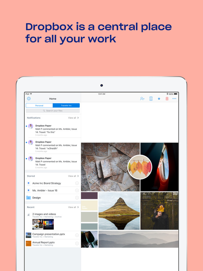 Dropbox App Gets Full Screen File Navigation on iPad, Drag and Drop Support, More