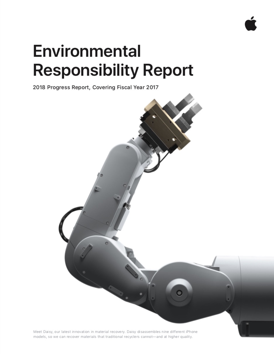 Apple Releases 2018 Environmental Responsibility Report