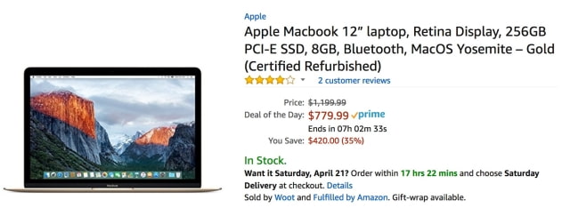 Save 35% on a Refurbished 12-inch MacBook [Deal]
