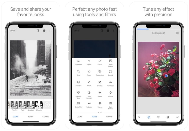 Google Updates Snapseed Photo Editing App With iPhone X Support