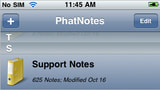 PhatNotes for iPhone 1.0 Offers Handwriting Recognition