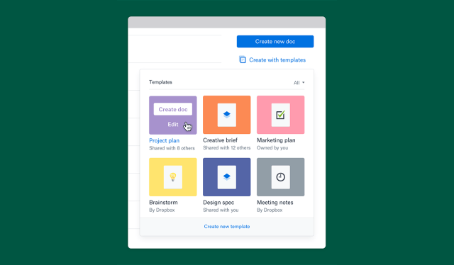 Dropbox Now Lets You Create Your Own Paper Templates