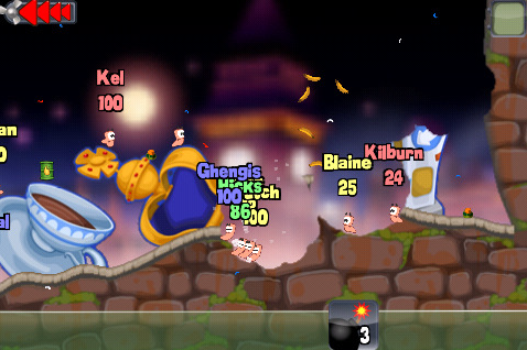 Worms 2.0 for iPhone Adds Bluetooth Multiplayer