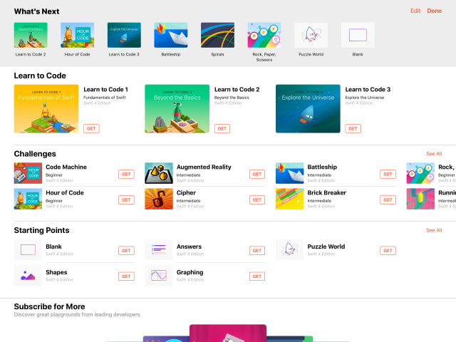 Apple Updates Swift Playgrounds With What's Next, Support for macOS Content Caching