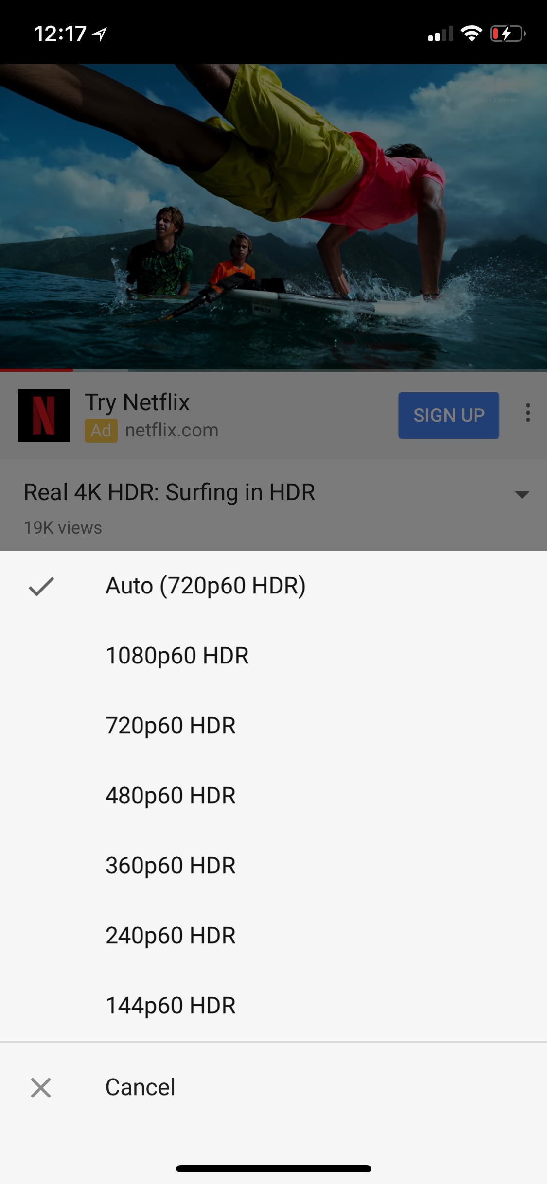 YouTube App Now Supports HDR on iPhone X
