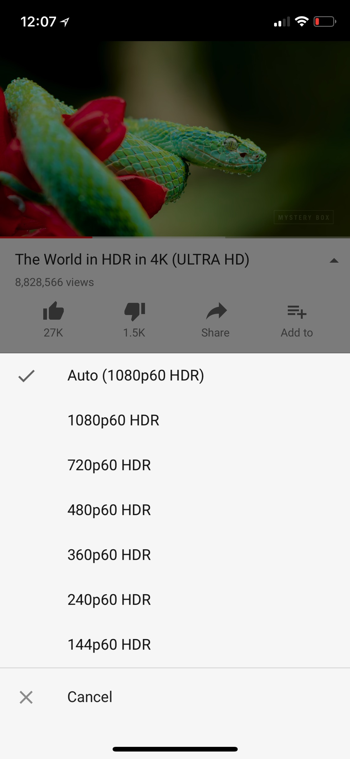 YouTube App Now Supports HDR on iPhone X