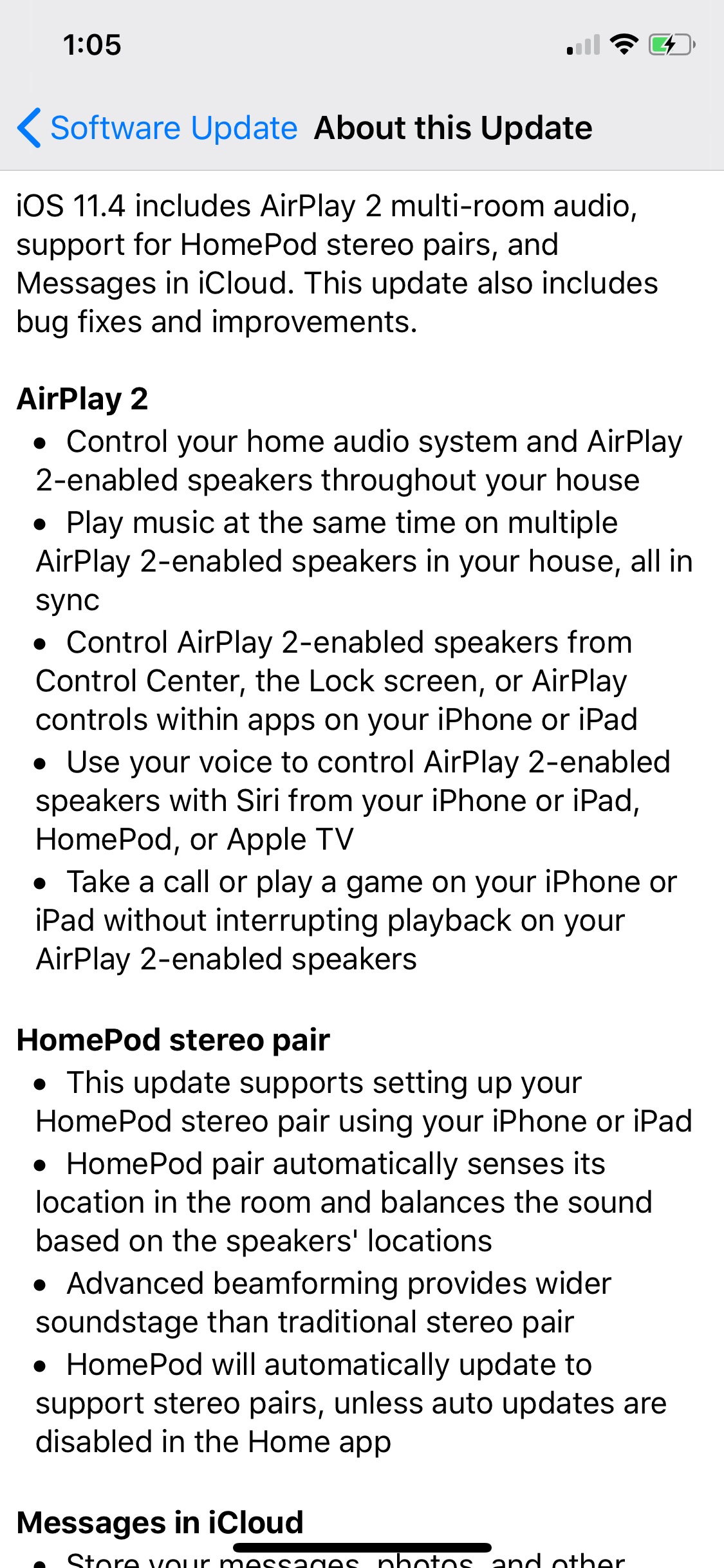 Apple Releases iOS 11.4 With Messages in iCloud, AirPlay 2, HomePod Stereo Pairs [Download]