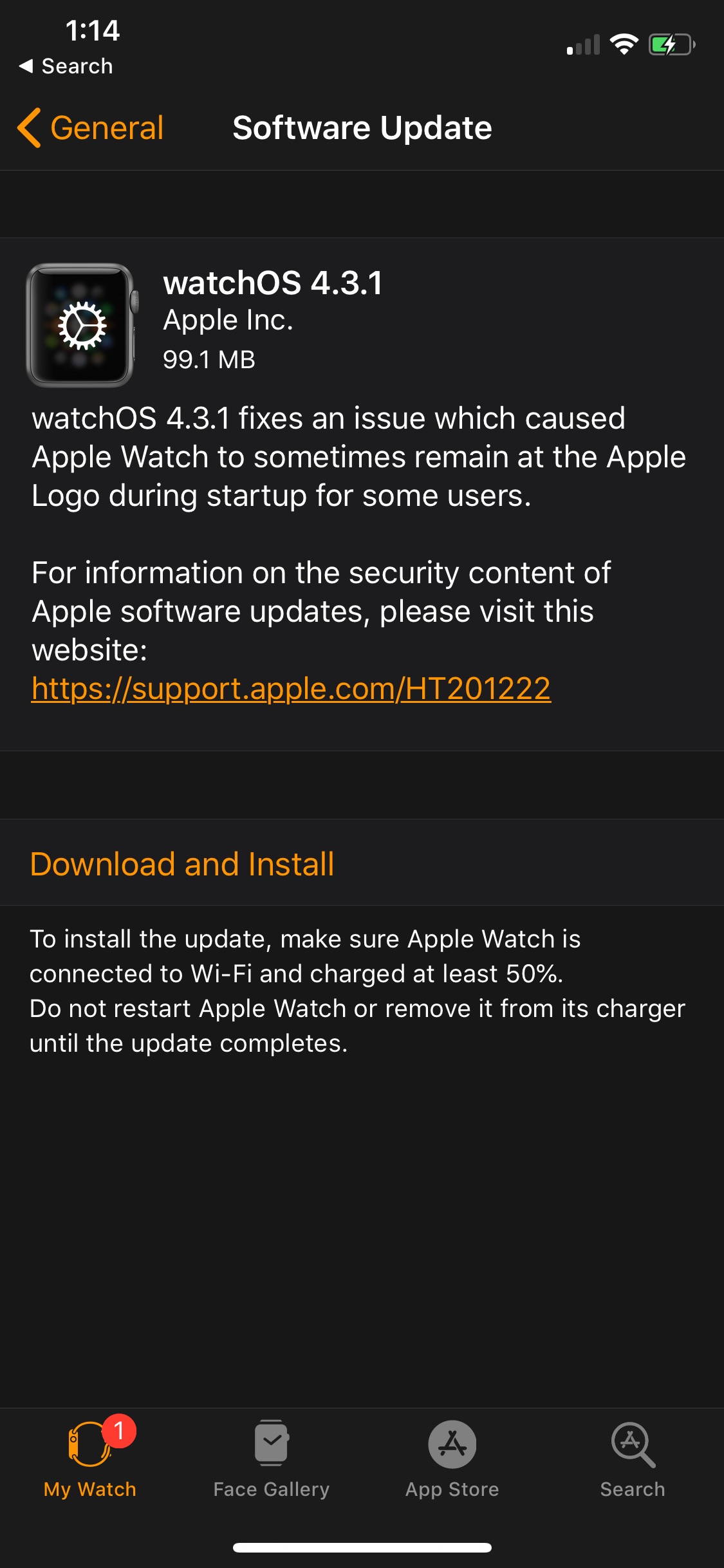 Apple Releases watchOS 4.3.1 to Fix Startup Issue [Download]