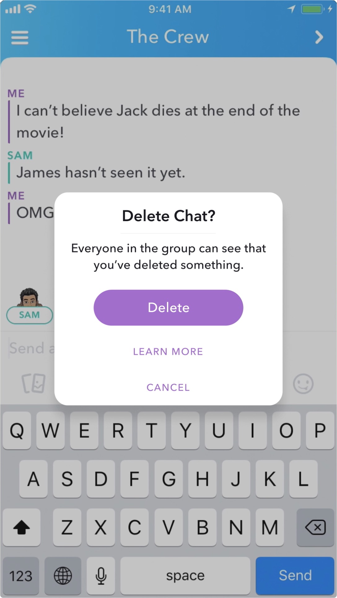 Snapchat Now Lets You Delete Sent Messages, Begins Selling