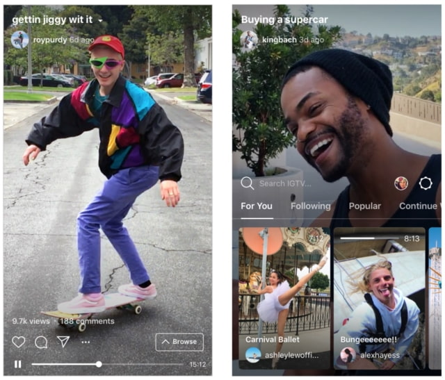 Instagram Announces IGTV App for Watching Long-Form, Vertical Video