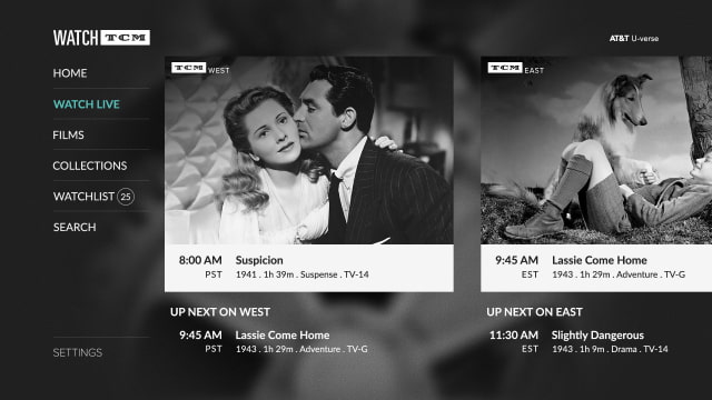 Turner Classic Movies Releases New &#039;Watch TCM&#039; App for iOS and tvOS
