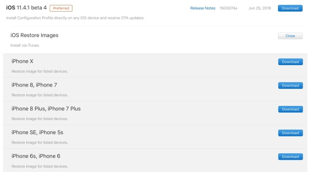 Apple Releases iOS 11.4.1 Beta 4 [Download]