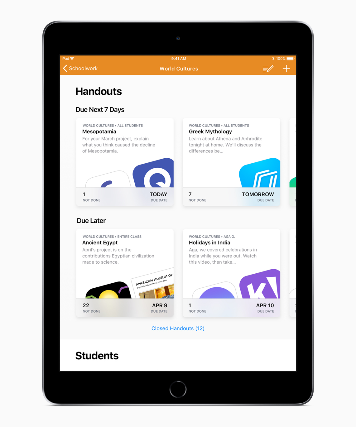 Apple Releases Schoolwork App for Teachers