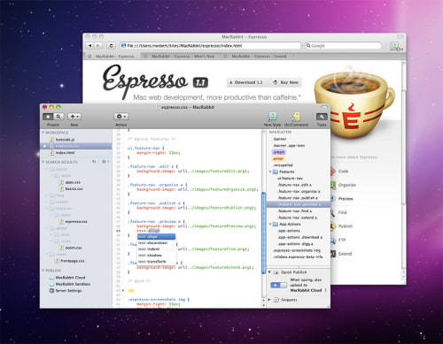MacRabbit Updates Espresso Web Development App