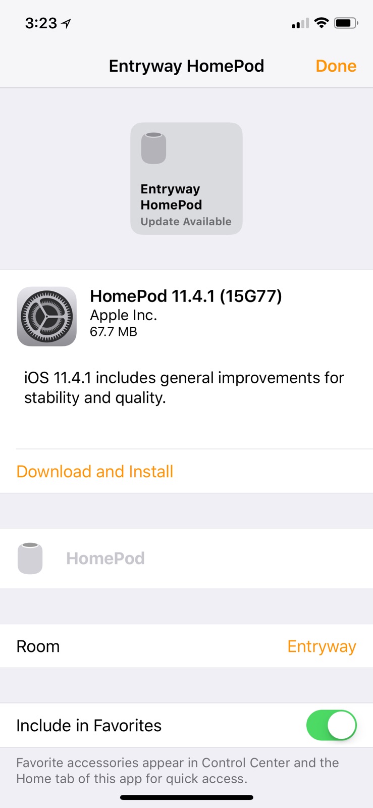 Apple Releases 11.4.1 HomePod Firmware Update