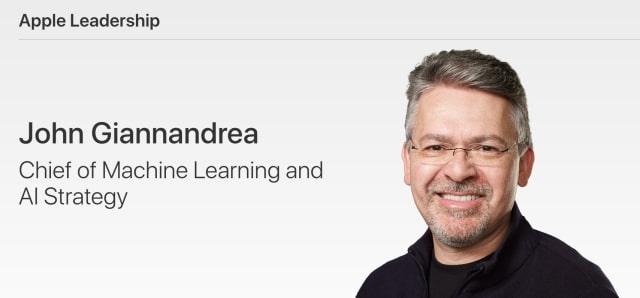 Apple Combines Siri and Machine Learning Teams Under John Giannandrea