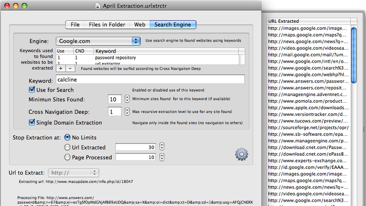Url Extractor Extension Tension Software Releases URL Extractor X 3.0.2 - iClarified