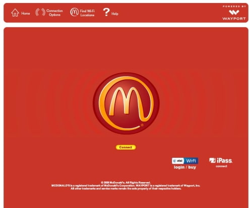 McDonald&#039;s pour l&#039;offre gratuite WiFi à 11.000 Locations