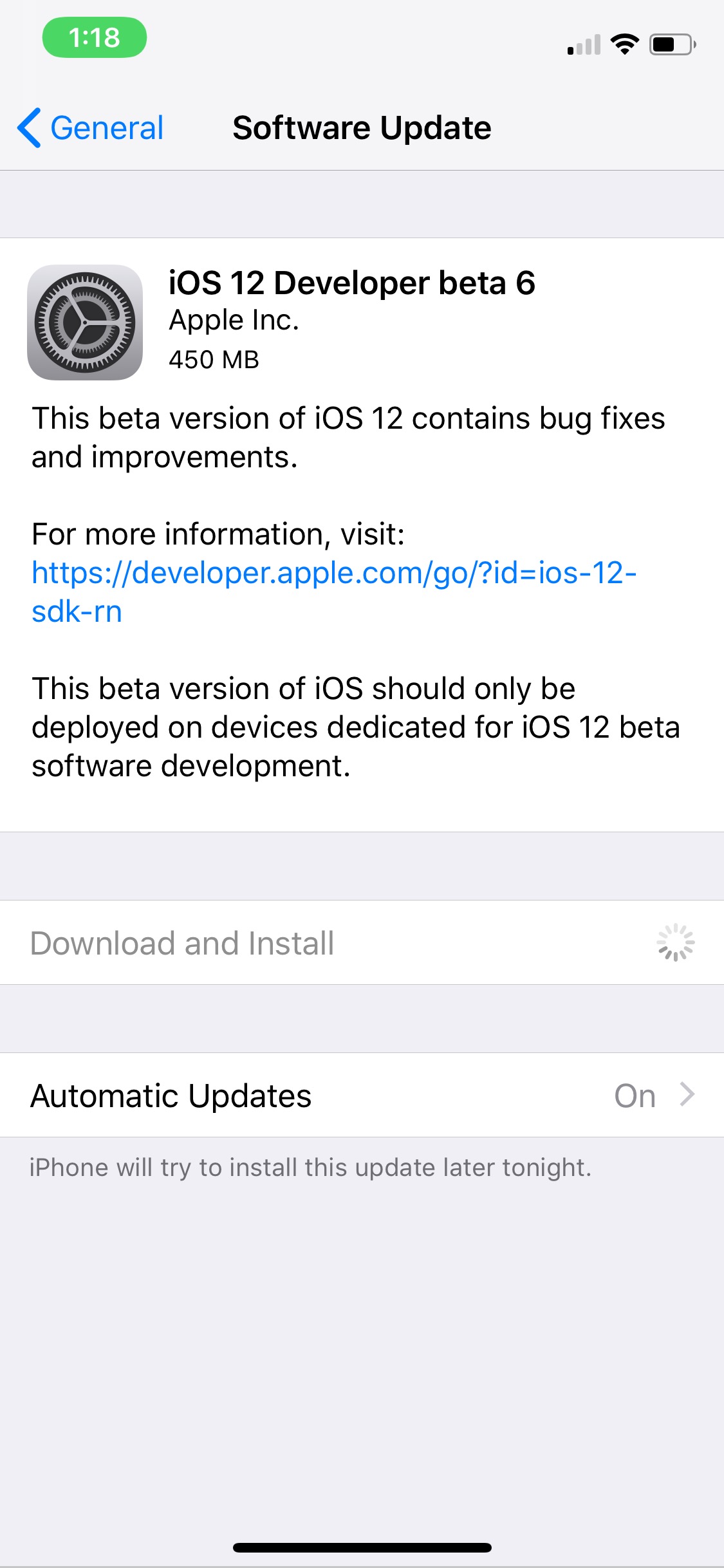 Apple Releases iOS 12 Beta 6 [Download]