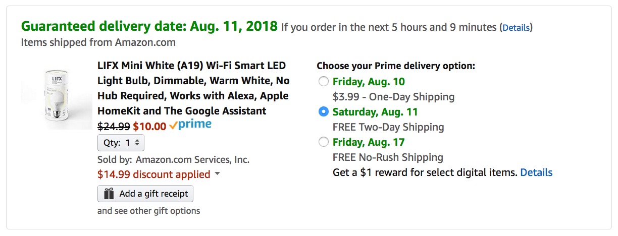 LIFX Mini White Smart Bulb With Apple HomeKit Support on Sale for Just $10 (60% off)