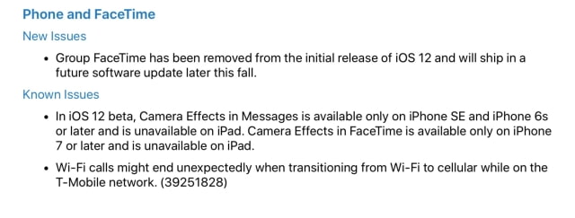 Apple Releases iOS 12 Beta 7, Removes Group FaceTime From Initial Release of iOS 12 [Download]