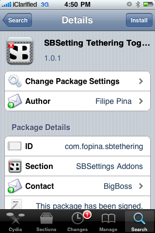 SBSettings Gets Two iPhone Tethering Toggles