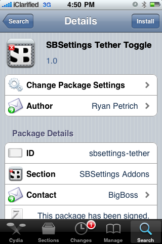 SBSettings Gets Two iPhone Tethering Toggles