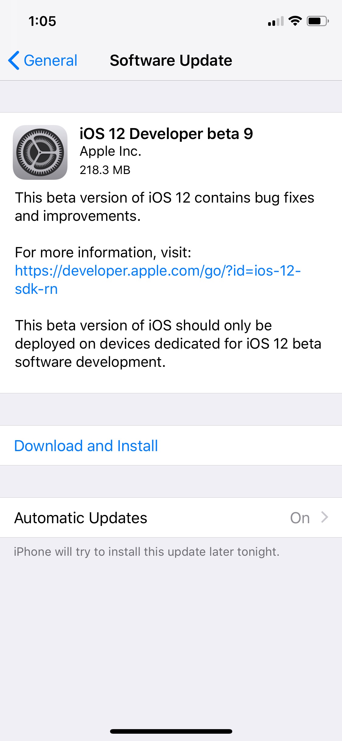 Apple Releases iOS 12 Beta 9 [Download]