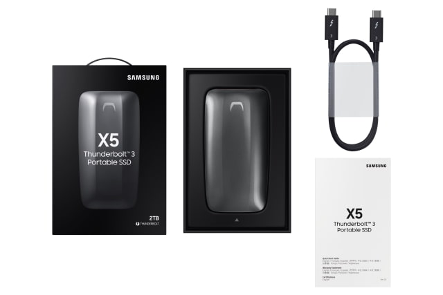 Samsung Unveils New &#039;Portable SSD X5&#039; With Thunderbolt 3, Speeds of Up to 2800 MB/s [Video]