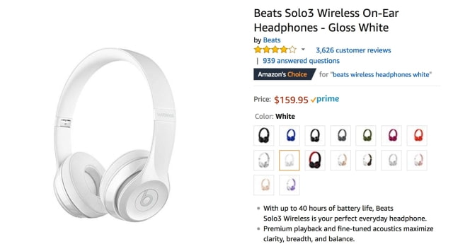 Apple Beats Solo3 Wireless Headphones On Sale for 47% Off [Deal]