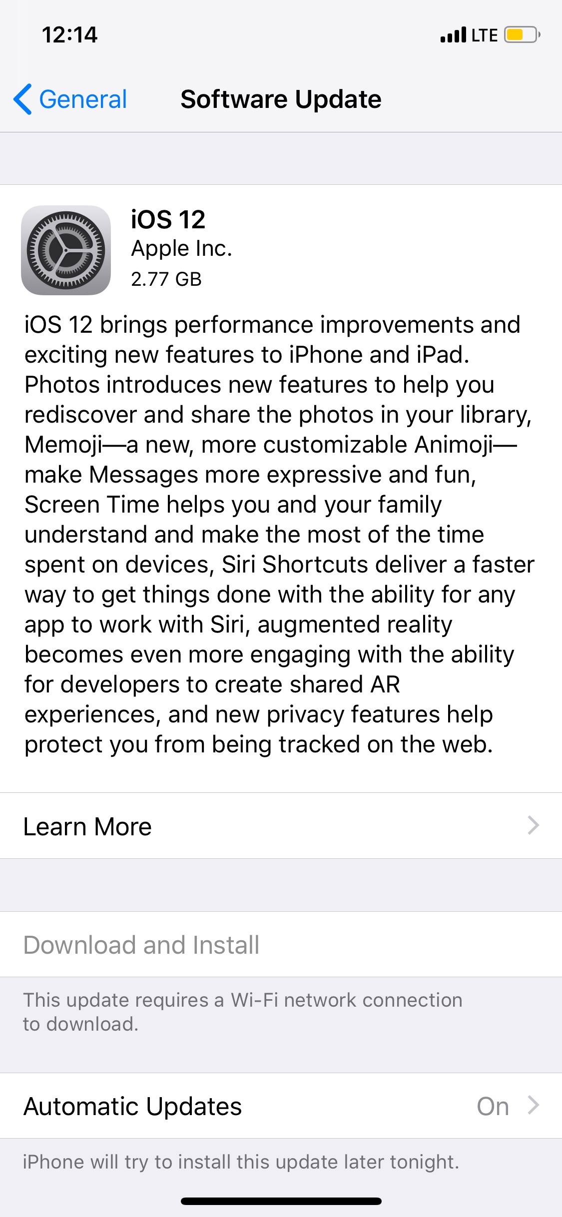 iOS 12 Release Notes