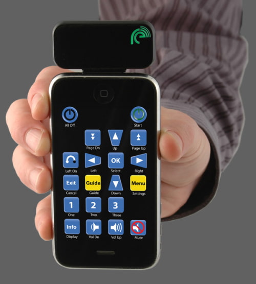 Plug-in IR Universal Remote Control Accessory for iPhone