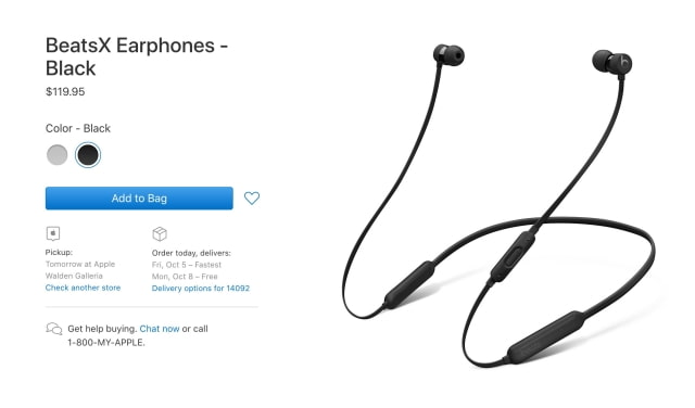 Apple Drops Price of BeatsX Earphones, Discontinues Colors