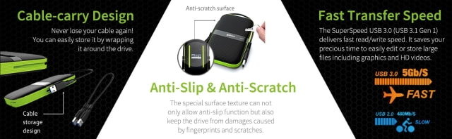 Silicon Power 2TB External HD With IPX4 Water-Resistance On Sale for $64.99 [Deal]