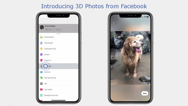 Facebook Launches 3D Photos Feature That Uses iPhone&#039;s Portrait Mode Photos