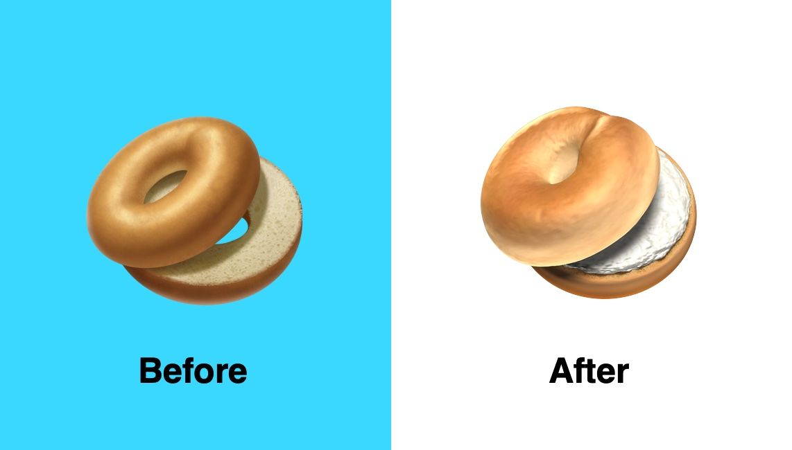 Apple Updates Bagel Emoji to Look Tastier