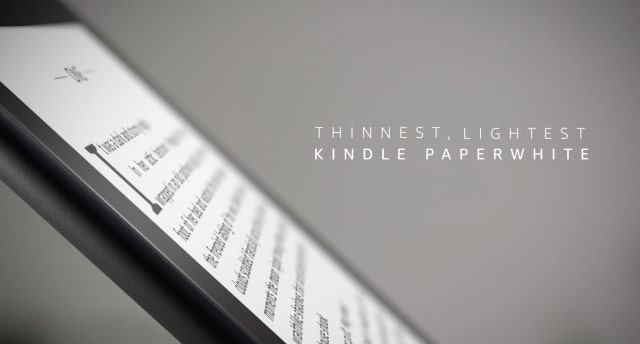 Amazon Announces New Kindle Paperwhite That is Waterproof, Thinner, and Lighter