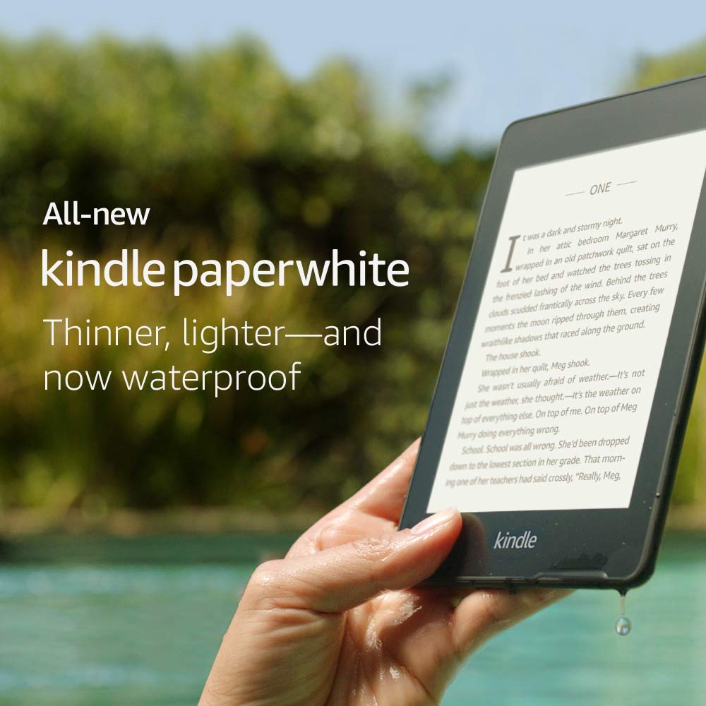 Amazon Announces New Kindle Paperwhite That is Waterproof, Thinner, and Lighter