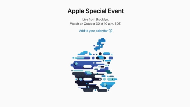 Apple to Live Stream October 30 Event