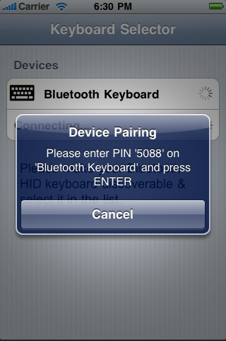 iPhone Gets Support for Bluetooth Keyboards