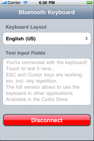 iPhone Gets Support for Bluetooth Keyboards