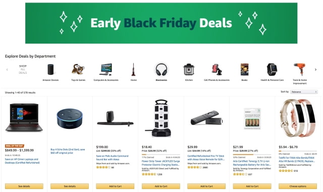 Amazon Announces Early Black Friday Deals
