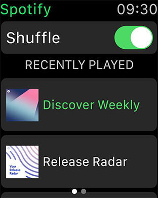 Spotify Releases App for Apple Watch