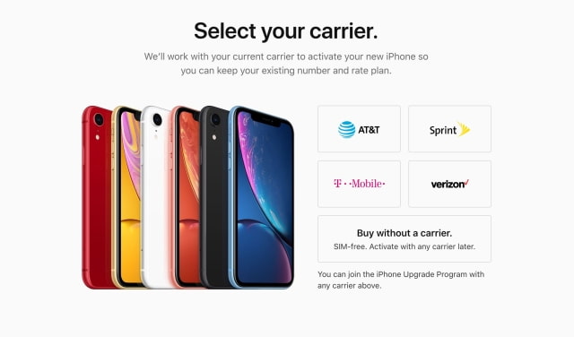 Apple Now Selling SIM-Free iPhone XR