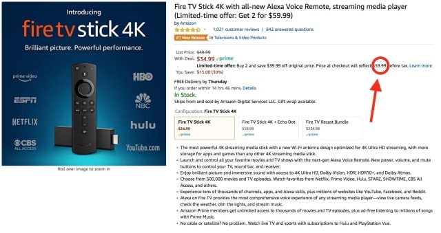 Get Two Fire TV 4K Sticks for Just $59.99 [Deal]